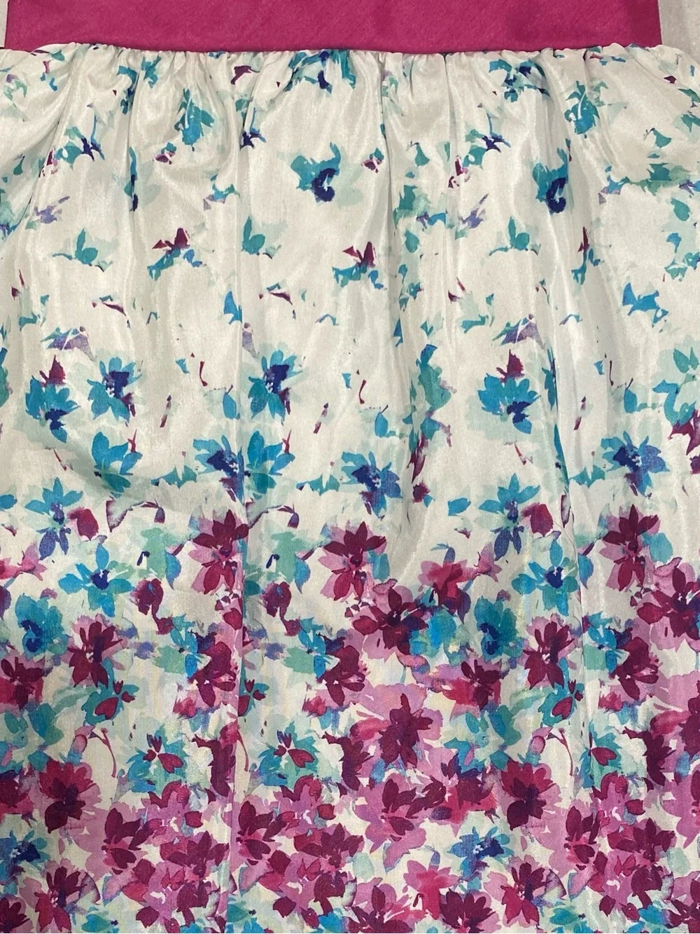 Gymboree Girls “Family Brunch” Magenta, Turquoise and White Sleeveless Dress 5T